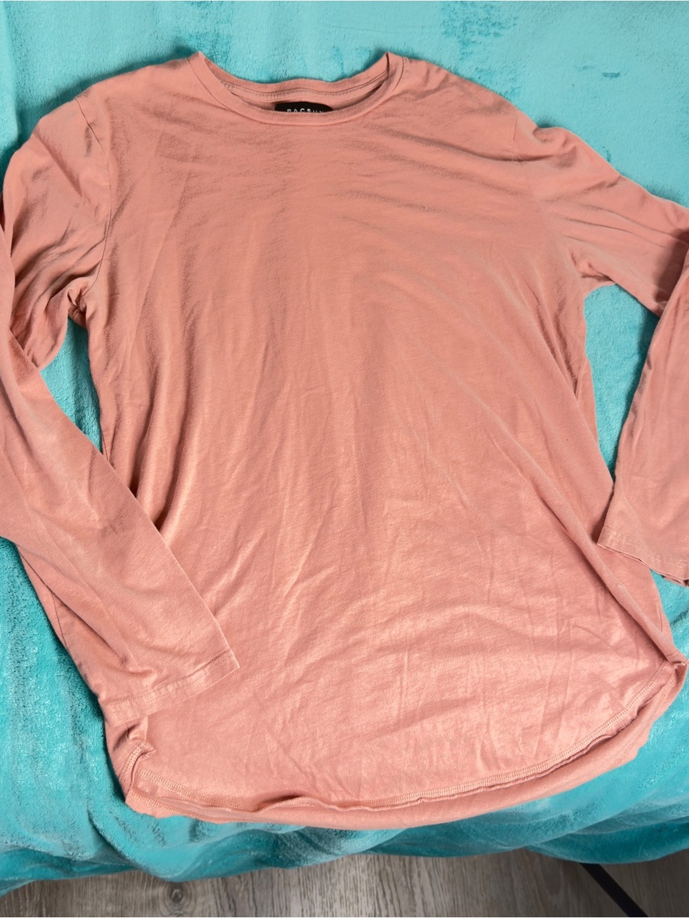 PacSun Dusty Pink Long Sleeve Crew Neck Top Men’s Medium